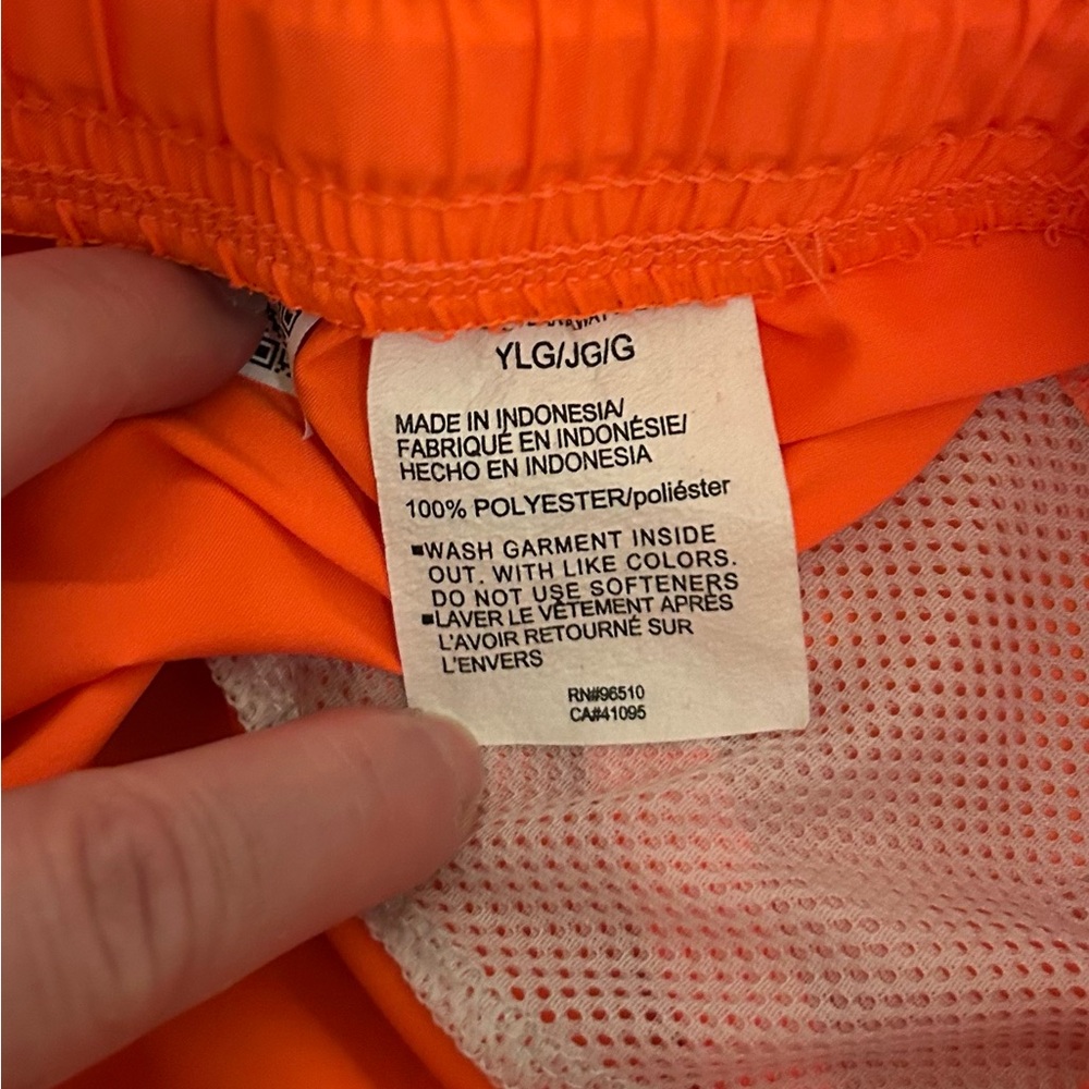 Under Armour Orange Athletic Shorts with Elastic Waistband - Picture 5 of 5